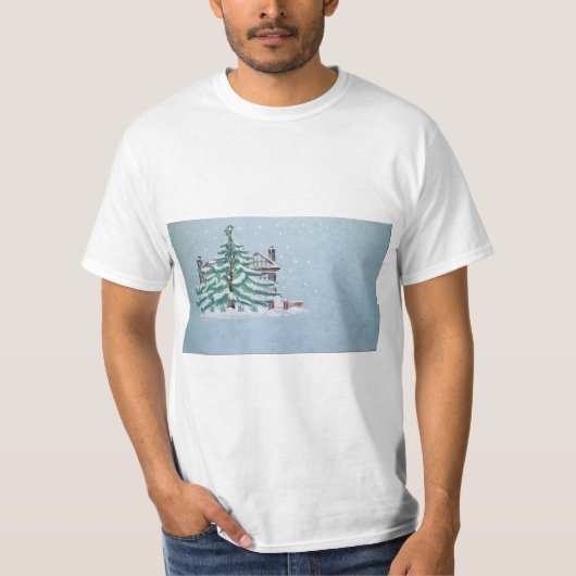 Weihnachtskarte T-Shirt (Vorderseite)