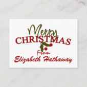 Weihnachtskarte / Tag - SRF Begleitkarte (Rückseite)