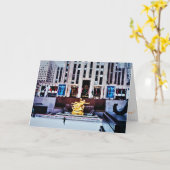 Weihnachtskarte "The Rockefeller Center Conkurs" Karte (Gelbe Blume)