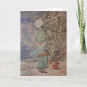 Weihnachtskarte "The Tonttu" Gnome Elf Karte (Vorderseite)