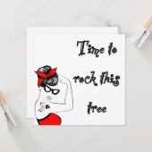 Weihnachtskarte Time to Rock Karte (Vorderseite/Rückseite Beispiel)