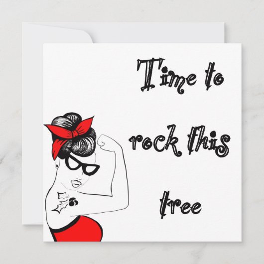 Weihnachtskarte Time to Rock Karte (Vorderseite)