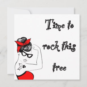 Weihnachtskarte Time to Rock Karte