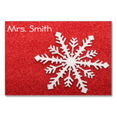 Weihnachtskarte Tischnummer (Rückseite)