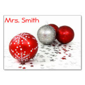 Weihnachtskarte Tischnummer (Rückseite)