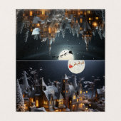 Weihnachtskarte, traditionelle (Außenseite Aufgefaltet)