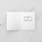 Weihnachtskarte; Traditioneller Weihnachtsbaum Karte (Innenseite)