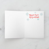 Weihnachtskarte Träumen von Weiß Weihnachten Karte (Innenseite)