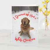 Weihnachtskarte Träumen von Weiß Weihnachten Karte (Gelbe Blume)