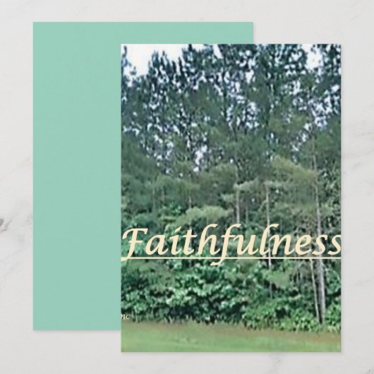 Weihnachtskarte---Treue Feiertagskarte (Vorne/Hinten)