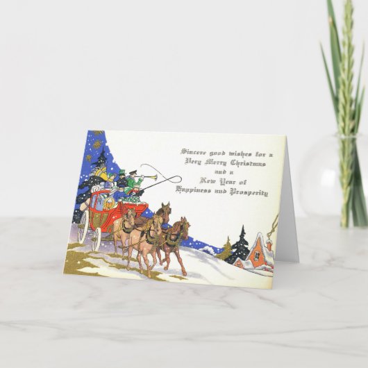 WEIHNACHTSKARTE ÜBER DEM FLUSS DANKESKARTE (Vorderseite)