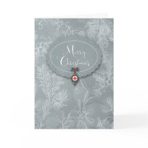 Weihnachtskarte und Beeren