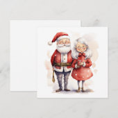 Weihnachtskarte und Frau Claus Weihnachtskarte Feiertagskarte (Vorne/Hinten)