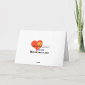 Weihnachtskarte und Hippie-Kühlkarte Karte (Rückseite)