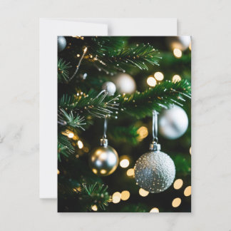 Weihnachtskarte und Jahresende Postkarte