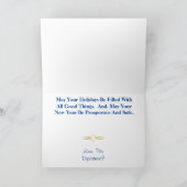 Weihnachtskarte und Polizist Profil Weihnachtskart Karte (Innenseite)