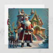 Weihnachtskarte und Weihnachtsgrüße des Weihnachts (Vorne/Hinten)