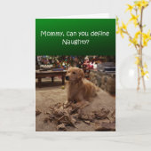 Weihnachtskarte, unheimlich hundemüdes Papier Karte (Gelbe Blume)