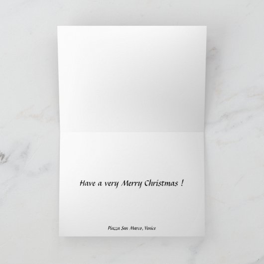 Weihnachtskarte - Venedig Feiertagskarte (Innenseite)