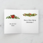 Weihnachtskarte - Venedig Karte (Innenseite)