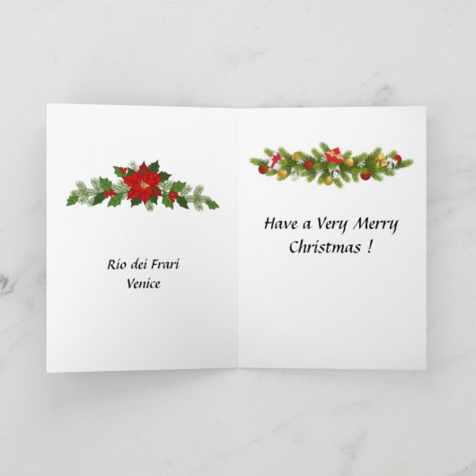 Weihnachtskarte - Venedig Karte (Innenseite)