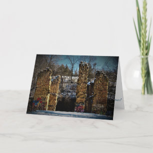 Weihnachtskarte "Ver-Mill Ruins" Karte
