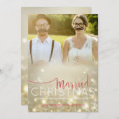 Weihnachtskarte: Verheiratetes Weihnachten - (Vorne/Hinten)