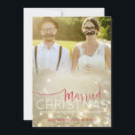 Weihnachtskarte: Verheiratetes Weihnachten -<br><div class="desc">Weihnachtskarte: Verheiratetes Weihnachten - kundenspezifisches Foto</div>