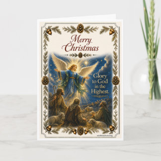 Weihnachtskarte - Verkündigung des Engels Karte