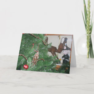 Weihnachtskarte "Village Firehall Sculptures" Karte