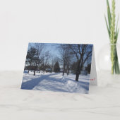Weihnachtskarte "Village Path" Karte (Vorderseite)
