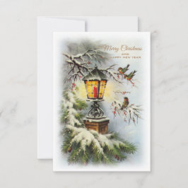 Weihnachtskarte Vintag Dankeskarte