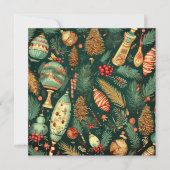 Weihnachtskarte Vintag Feiertagskarte (Vorderseite)