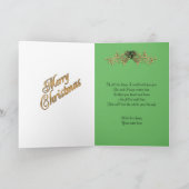 Weihnachtskarte Vintager Vater Weihnachten (Innenseite)