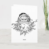 Weihnachtskarte Vintages Jungmädchen Feiertagskarte (Rückseite)