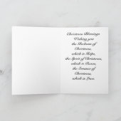 Weihnachtskarte Vintages Jungmädchen Feiertagskarte (Innenseite)