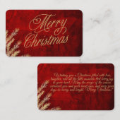 Weihnachtskarte Visitenkarte (Vorne/Hinten)