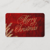 Weihnachtskarte Visitenkarte (Vorderseite)