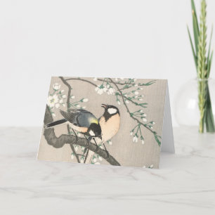 Weihnachtskarte   Vögel in Zweigstellen Feiertagskarte