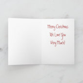 Weihnachtskarte voller Liebe Feiertagskarte (Innenseite)