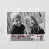 Weihnachtskarte - vollständig lachend feiertagskarte (Vorne/Hinten)