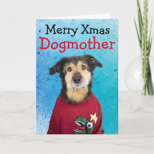 Weihnachtskarte vom Hund Dankeskarte