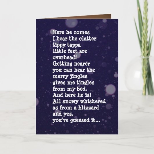 Weihnachtskarte von einem Hund aus einem Lover Karte (Vorderseite)