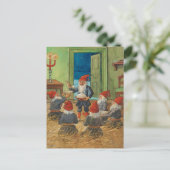 Weihnachtskarte von Jenny Nystrom Postkarte (Stehend Vorderseite)