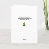 Weihnachtskarte von Mitten Bäumen Feiertagskarte (Rückseite)