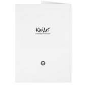 Weihnachtskarte von Santa Booby Bird (Hinten)