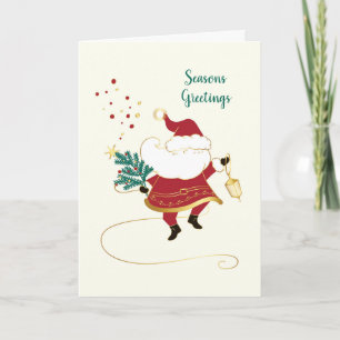 Weihnachtskarte von Santa – Persönliche Feiertagsn Feiertagskarte