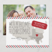 Weihnachtskarte von Texas Feiertagskarte (Vorne/Hinten)