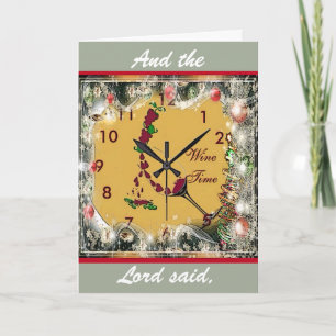 Weihnachtskarte von Wine Lover Feiertagskarte