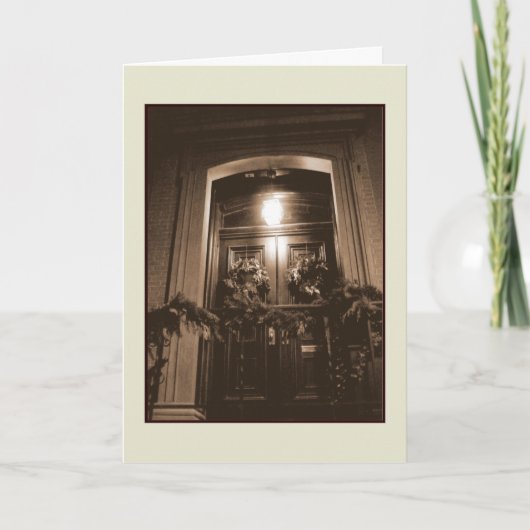 Weihnachtskarte - warm/wunderschön feiertagskarte (Vorderseite)